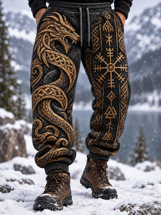 Herrebuks i vintagestil med viking-inspirerte motiver