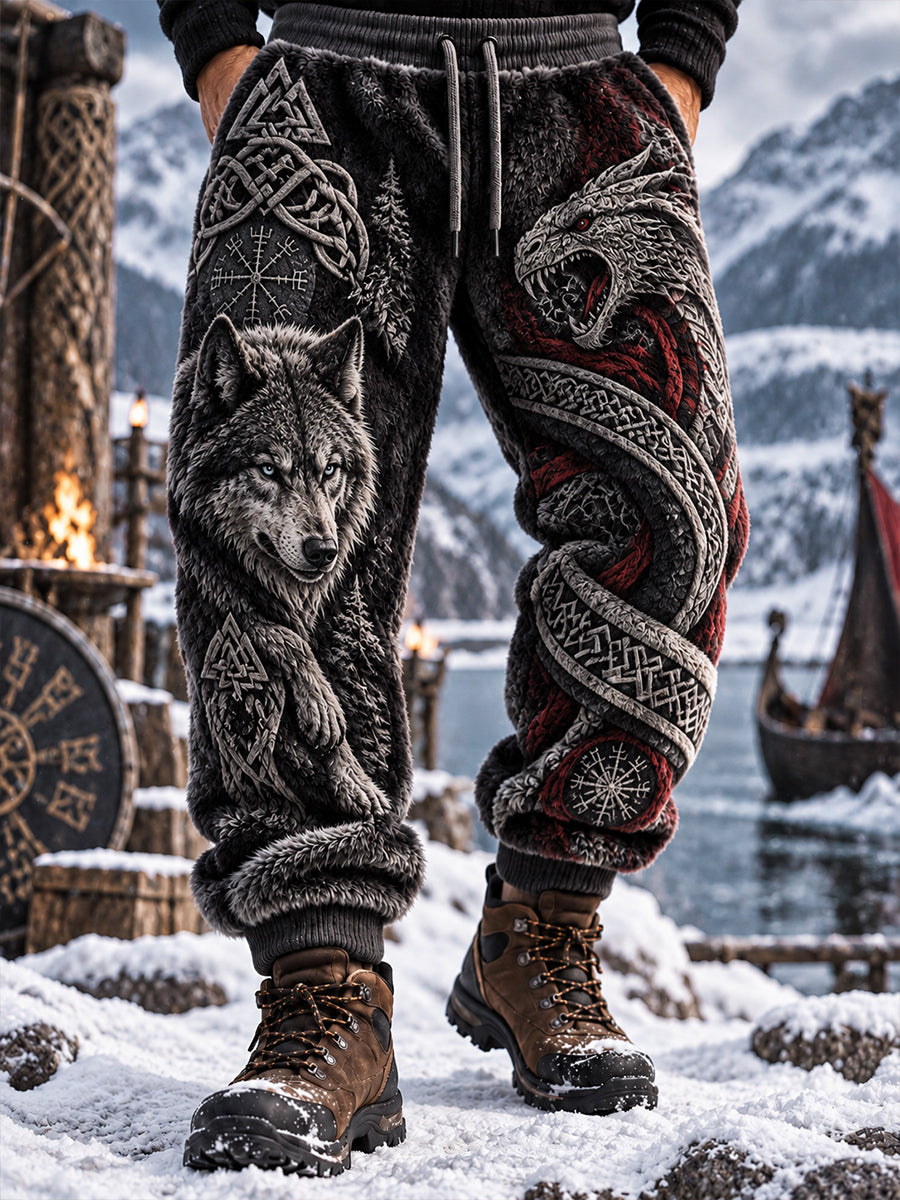 Herrebuks i vintagestil med viking-inspirerte motiver