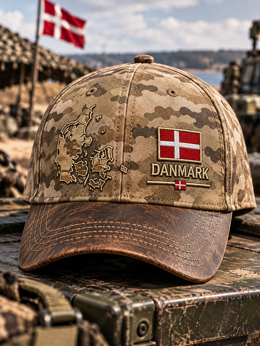 Herre-kasket med camouflageprint til minde om veteraner