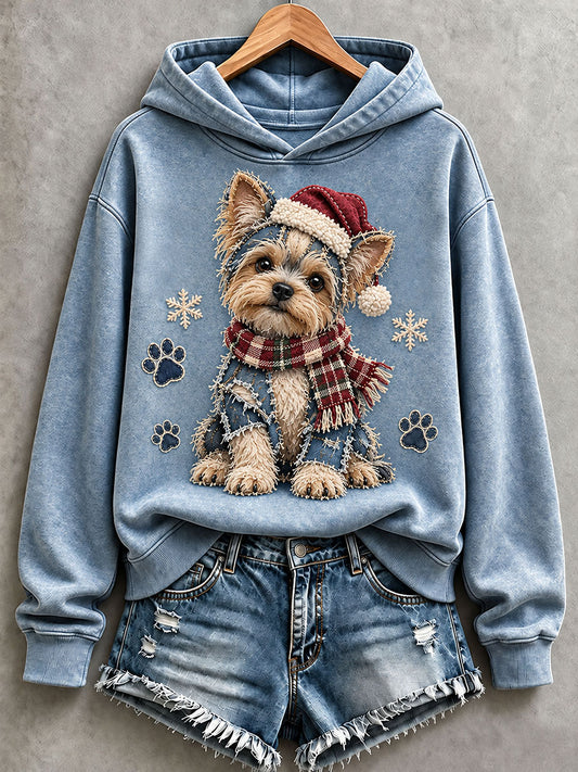 Kvinders søde Yorkshire Terrier Hoodie.