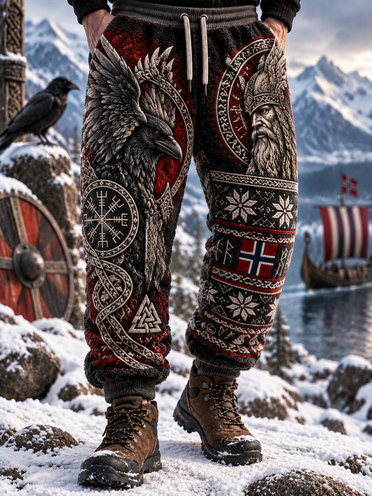 Herrebuks i vintagestil med viking-inspirerte motiver